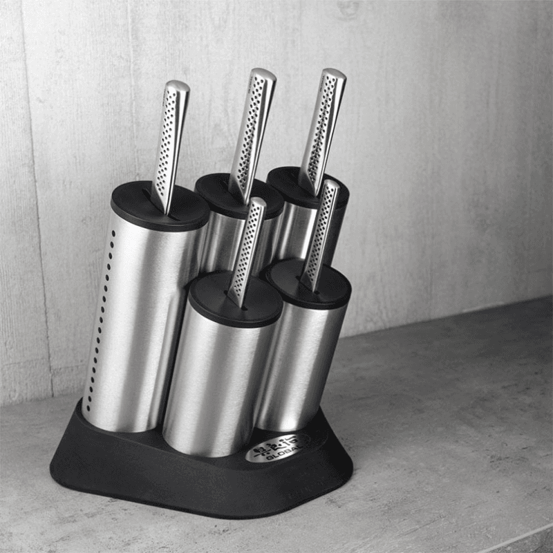 Ukon 6 Piece Cylinder Block Set, Silver