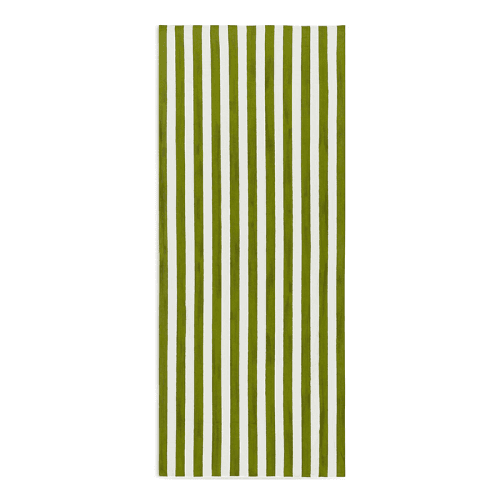 Image showing the Stripe Linen Tablecloth, 300cm x 165cm, Avocado Green product.