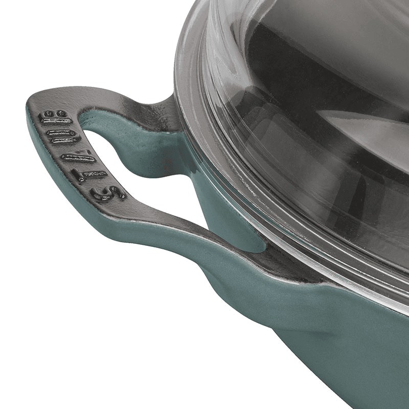 Cast Iron Braiser with Glass Lid, 30cm, Eucalyptus