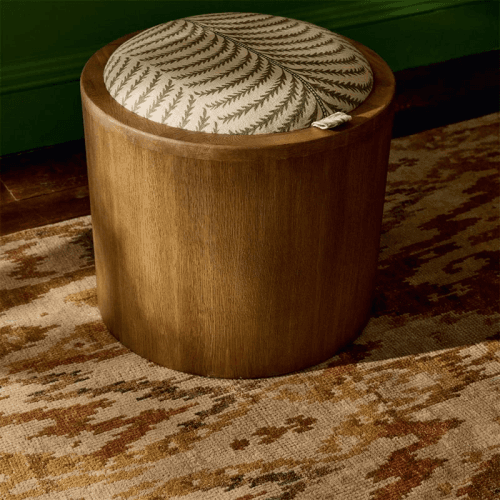 Image showing the Leto Ottoman, Areca Putting Green product.