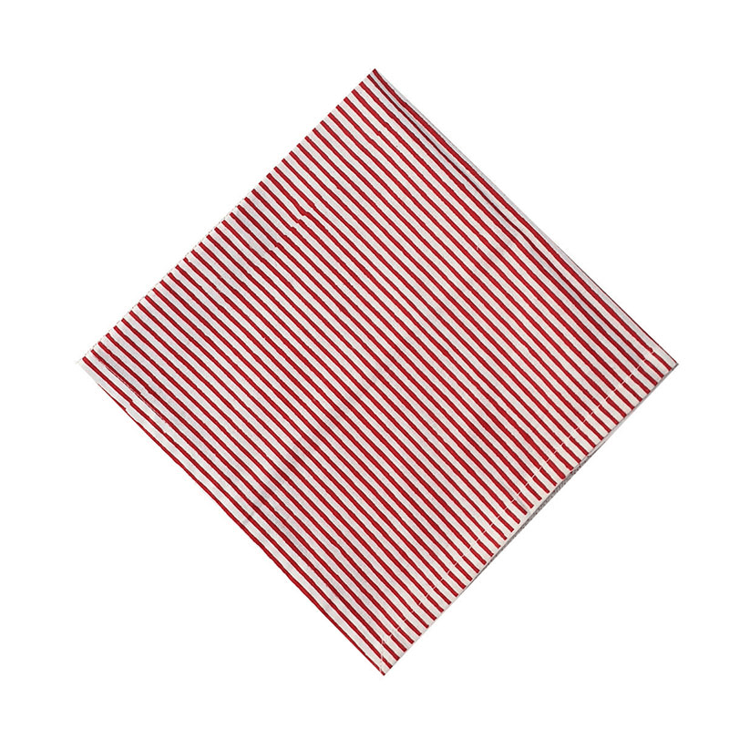 Striped Napkins, 45 x 45cm, Scarlet