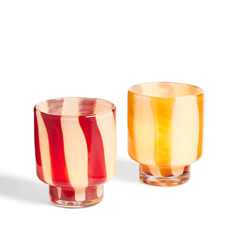 Astley Set of 2 Candle Holders, H12cm, Multi