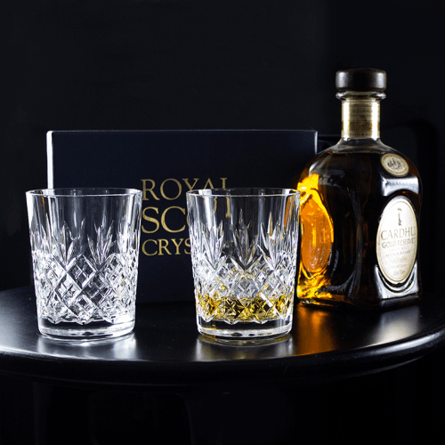 Image showing the Edinburgh Set of 2 Tumblers, 380ml, Clear product.