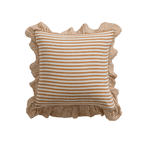 Image showing the Cora Mid Stripe Cushion Cover, 50 x 50cm, Amber product.