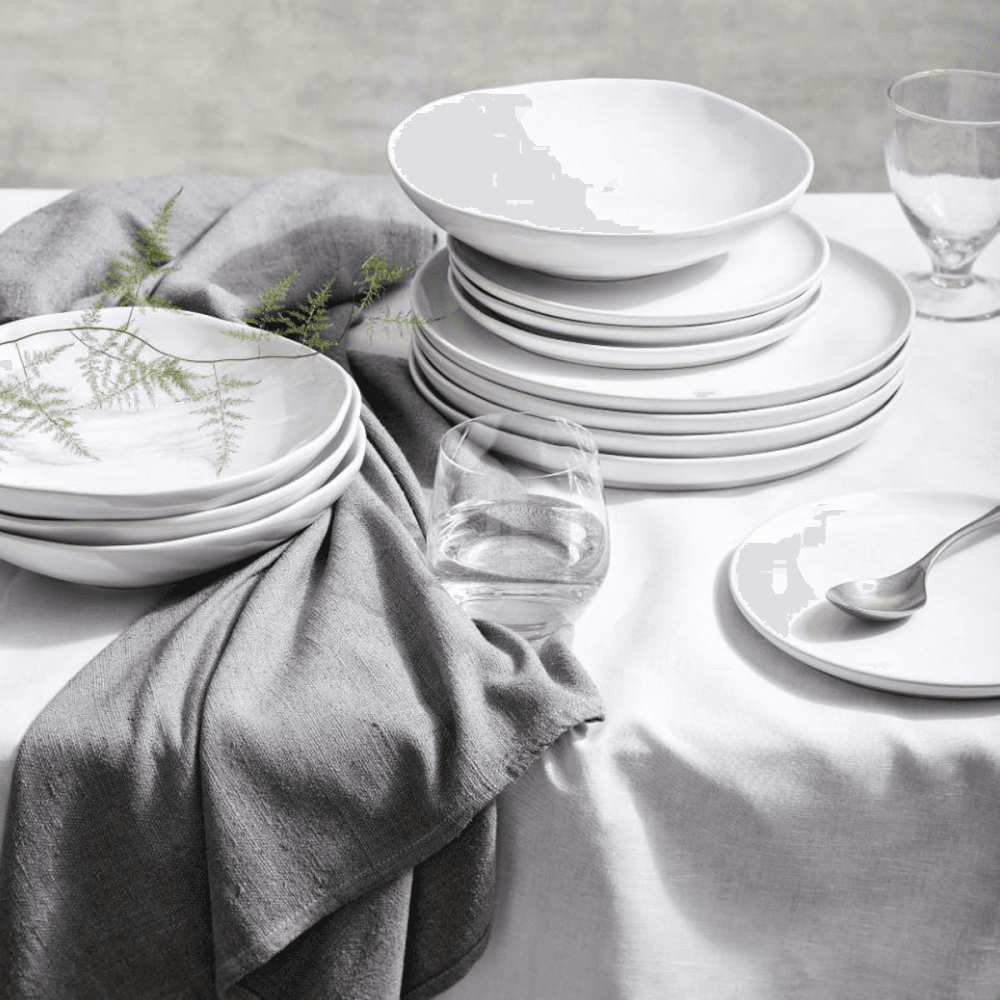 Portobello 12 piece dinner set, White