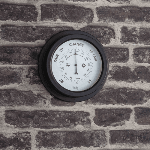 Image showing the Barometer, Tenby, Carbon, 22cm, Carbon product.