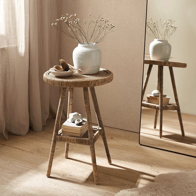 Cartmel Side Table, H57cm, Natural