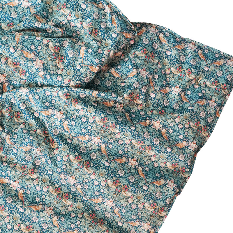 Strawberry Thief/Betsy Heirloom Quilt, King, Sage