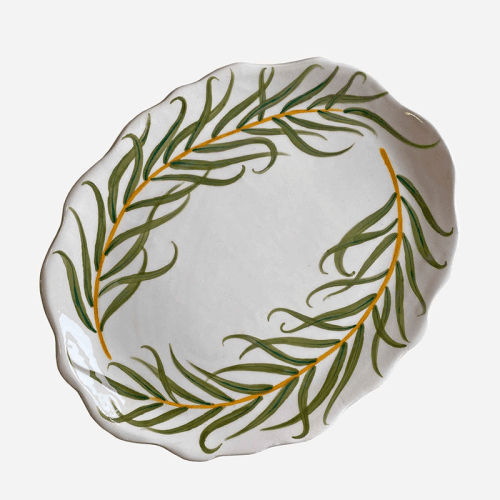 Image showing the Minnie-Mae Studio Willow Bough Serving Platter, 22cm x 28cm x 1cm, Multi product.