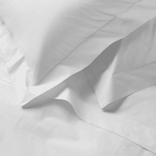 Image showing the Savoy - 400 Thread Count Egyptian Cotton King duvet cover, W225 x L220cm, White product.