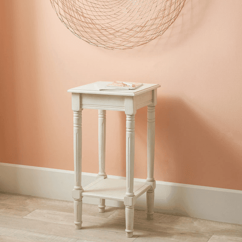 Image showing the Heritage Accent Table with Shelf, Elizabeth White product.