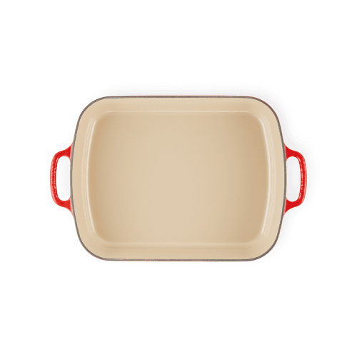 Image showing the Signature Cast Iron Rectangular roaster, 33cm - 4.9 litre, Cerise product.