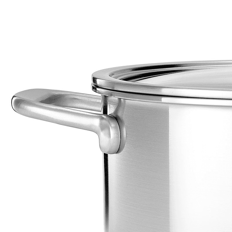 MultiPly Stainless Steel Casserole with Lid, 24cm, Silver