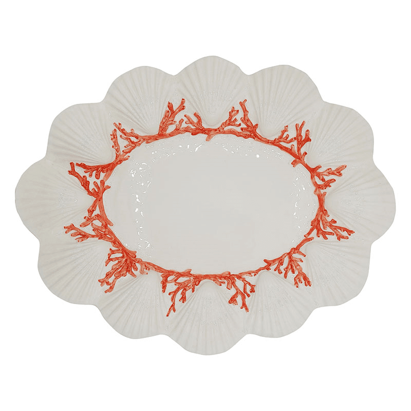 Saint Jacques Serving Plate, D40cm, White