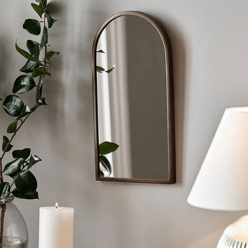 Padbury Arch Mirror, H40cm x W21cm, Bronze