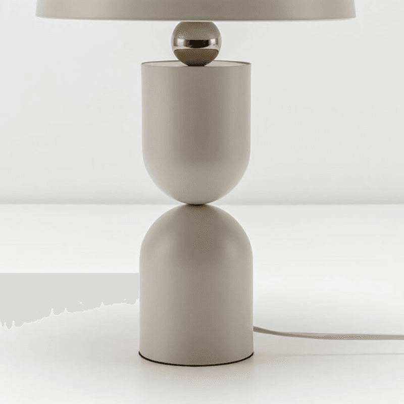 Dome Mushroom Table Lamp, H39cm, Sand