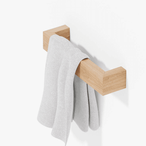 Image showing the Slimeline Hand Towel Rail, L28cm, Beige product.