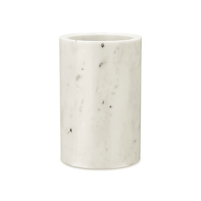 Duru Marble Wine Cooler, H18cm, White
