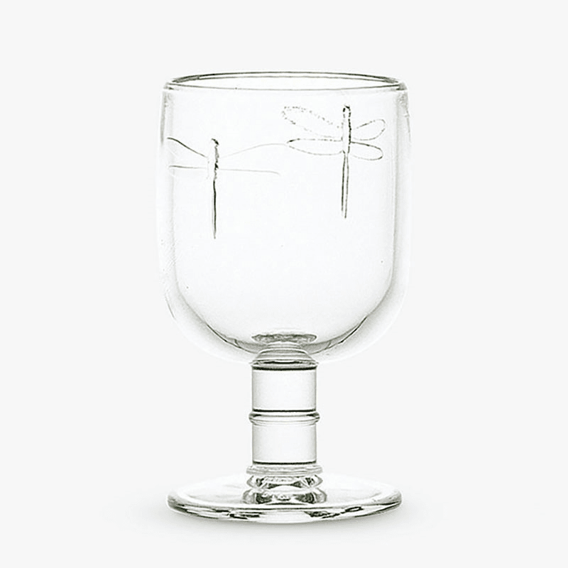 Libellule Set of 6 Stemmed Wine Glasses, 280ml, Clear