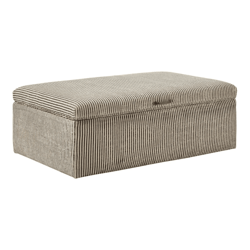 Image showing the Crusoe Upholstered ottoman, W122 x D78 x H42cm, Soft Charcoal product.