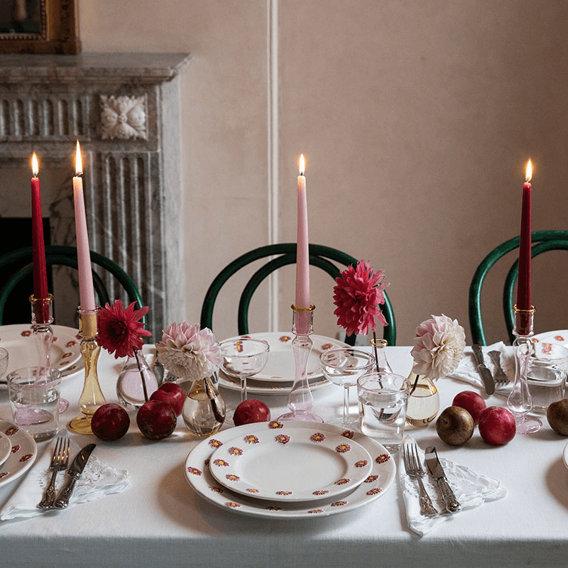 Set of 4 Coupes, Rose Pink
