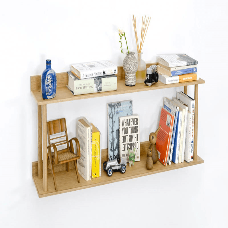 Platform 2 Shelf, H38 x W100cm, Oak