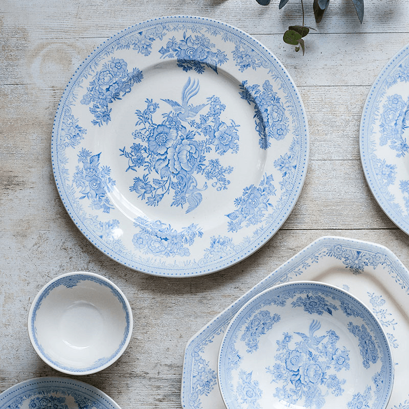 Asiatic Pheasants Plate, D25cm, Blue