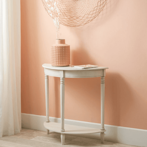 Image showing the Heritage Half Moon Console Table, Elizabeth White product.