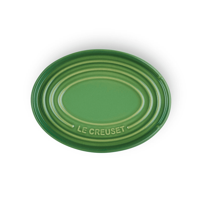 Oval Spoon Rest, Bamboo Green
