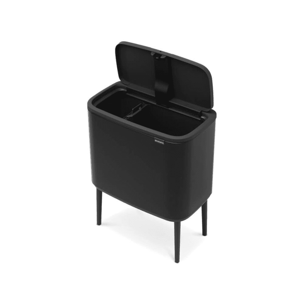 Bo Touch bin, 11 + 23 litre, Matt Black