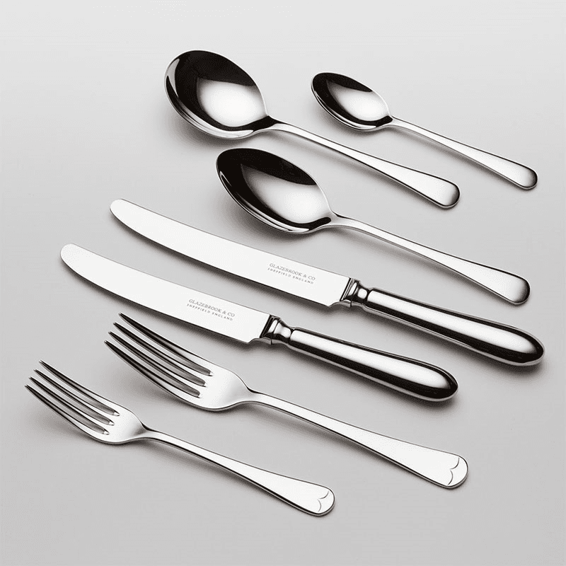 7-piece Place Setting, Old English Stainless Steel, Mirror Finish (Pip)