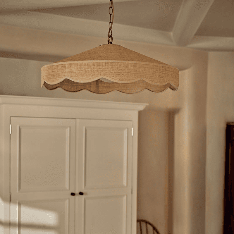 Marina Pendant Light, H29.5cm, Raffia