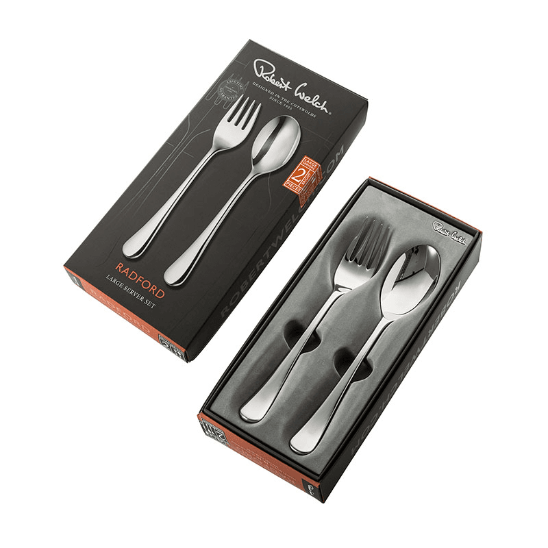 Radford Bright 2 Piece Large Serving Set, Stainless Steel