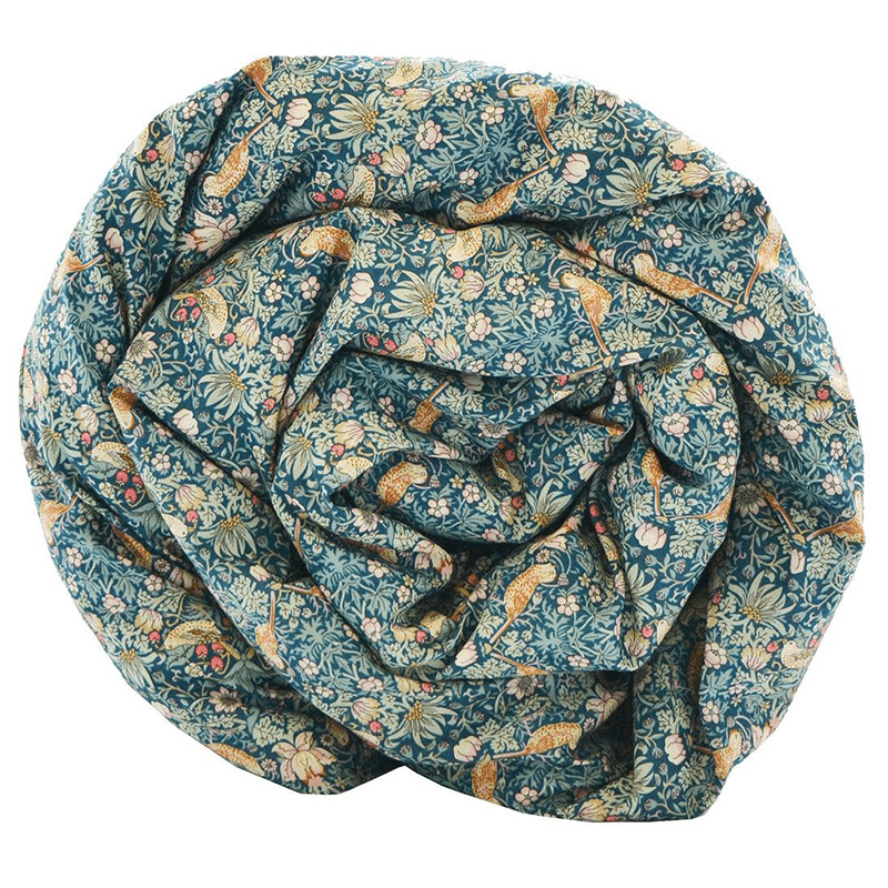 Strawberry Thief Duvet Set, Double, Green
