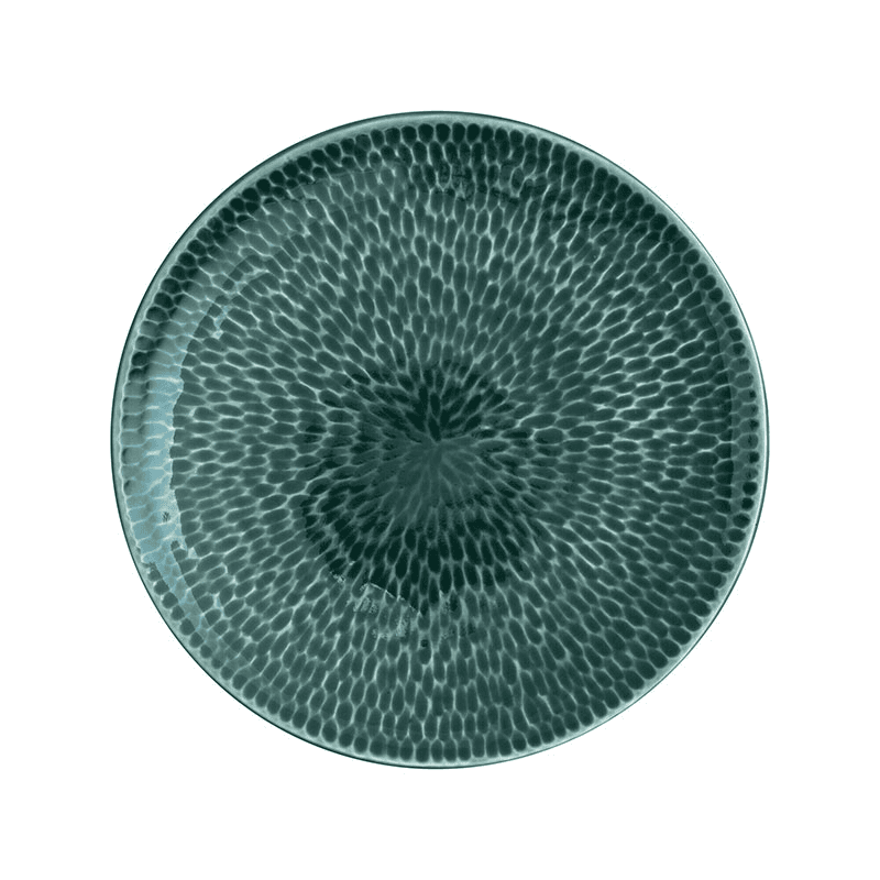 Carve Green Small Plate, D17.5cm
