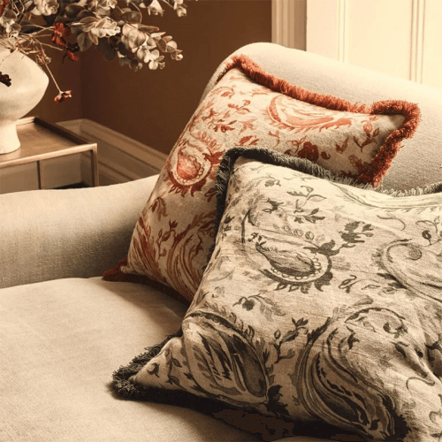 Image showing the Wilde Cushion Cover, 51 x 51cm, Sage / Terrcota product.