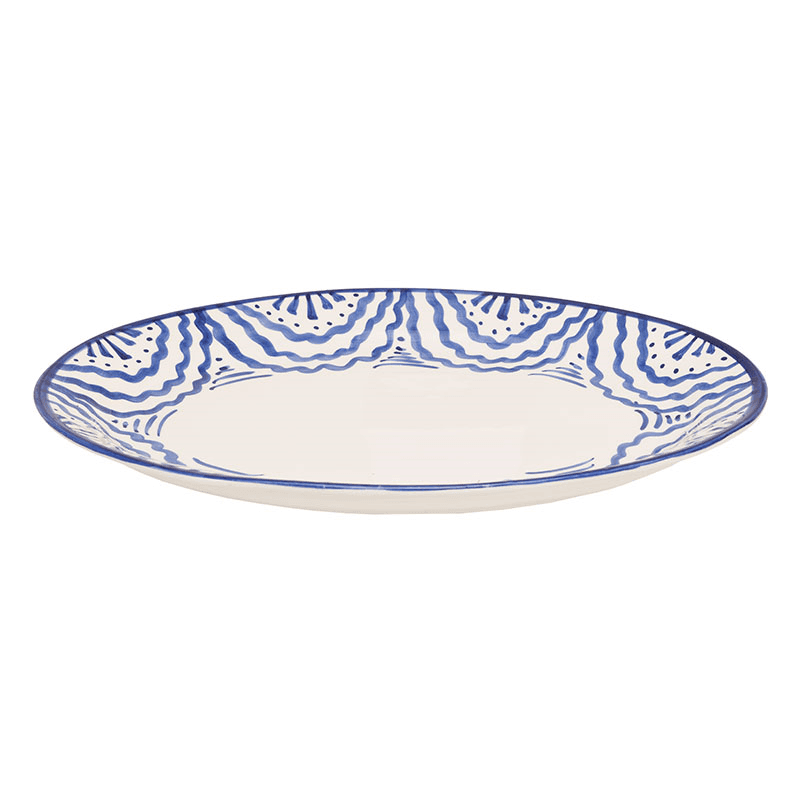Ondas Serving Platter, L36 x W26.5cm, Blue