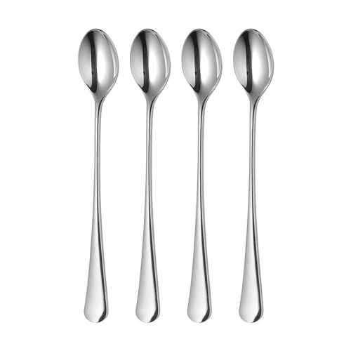 Image showing the Radford Set of 4 Long Handled Spoon, Stainless Steel product.