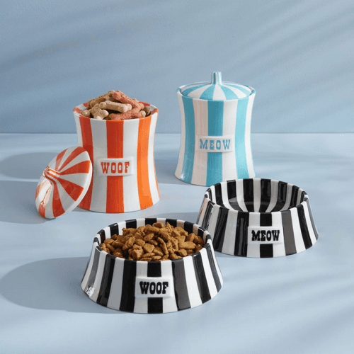 Image showing the Vice Meow Pet Bowl, D17cm, Black & White product.