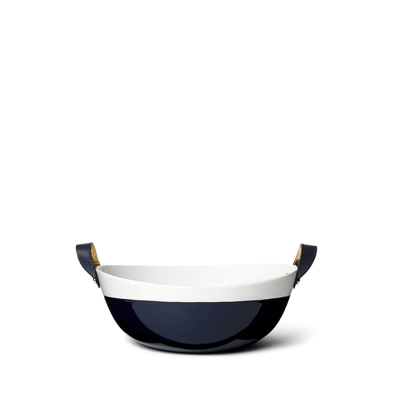 Wyatt Salad bowl, Navy & White