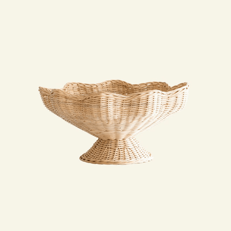 Kishni Rattan Fruit Bowl, Natural