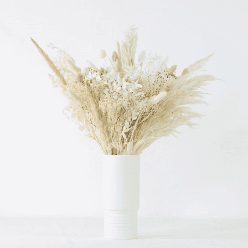 Image showing the Natural Whites Medium hand-tied bouquet, H36-42cm, Ecru product.
