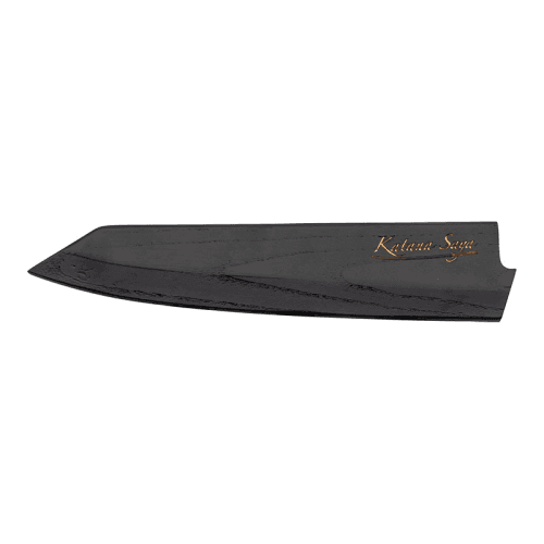 Image showing the Katana Saya Pakkawood Kiritsuke Knife, 24cm Damascus Blade product.