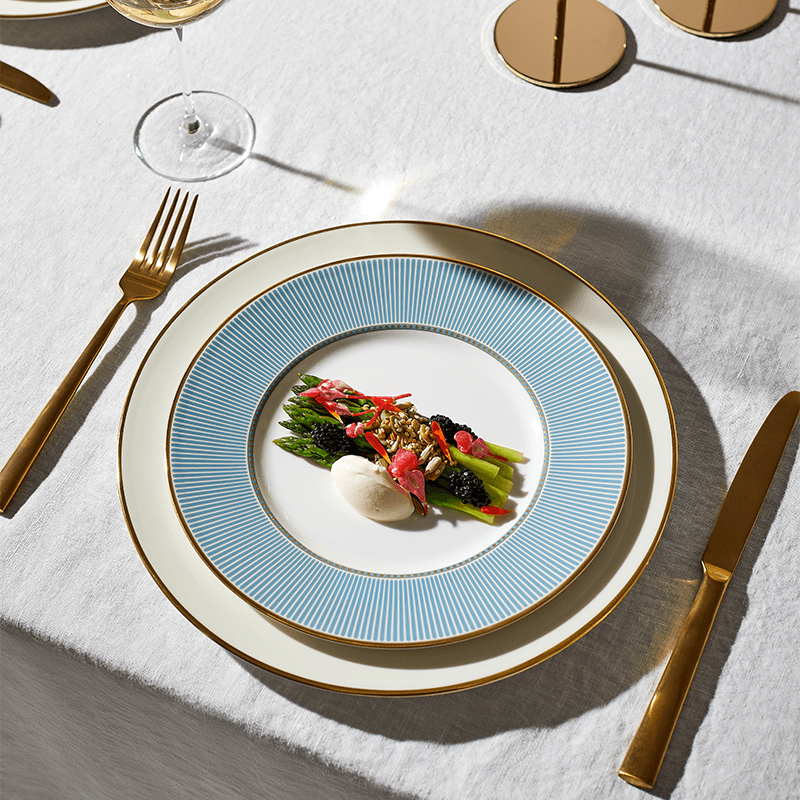 Helia Rimmed Soup Plate, D23cm, Mint Green