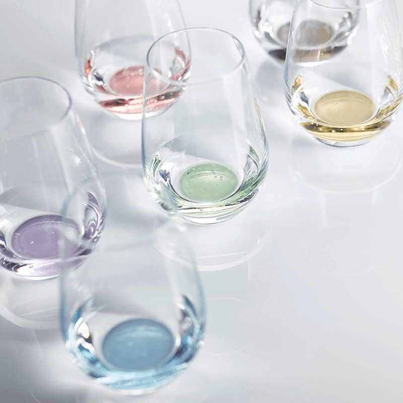 Vina Touch Set of 6 Crystal Tumblers, 385ml, Blue