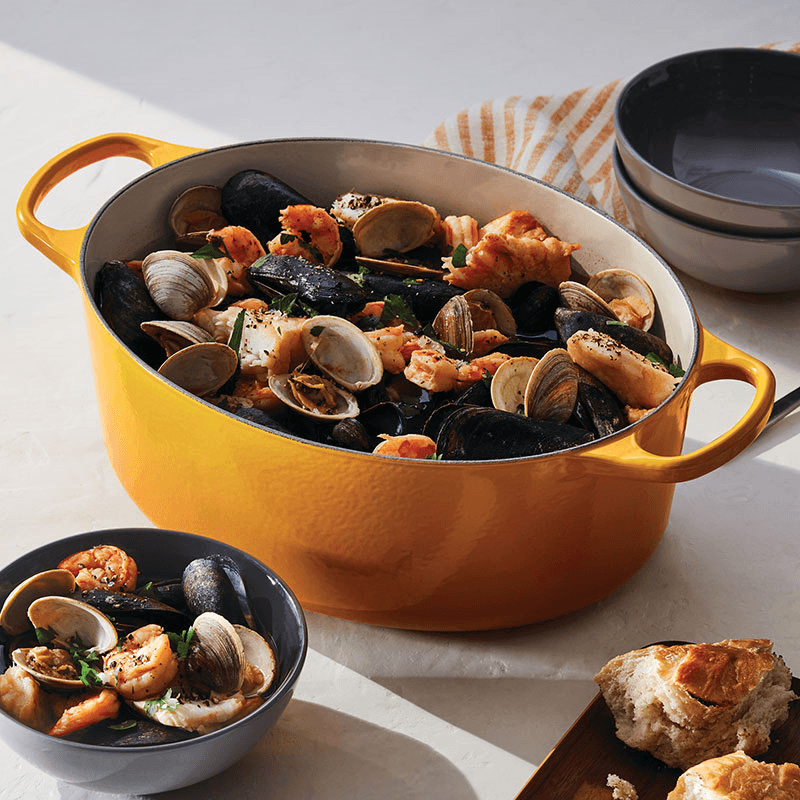 Signature Cast Iron Oval Casserole, 29cm, Nectar