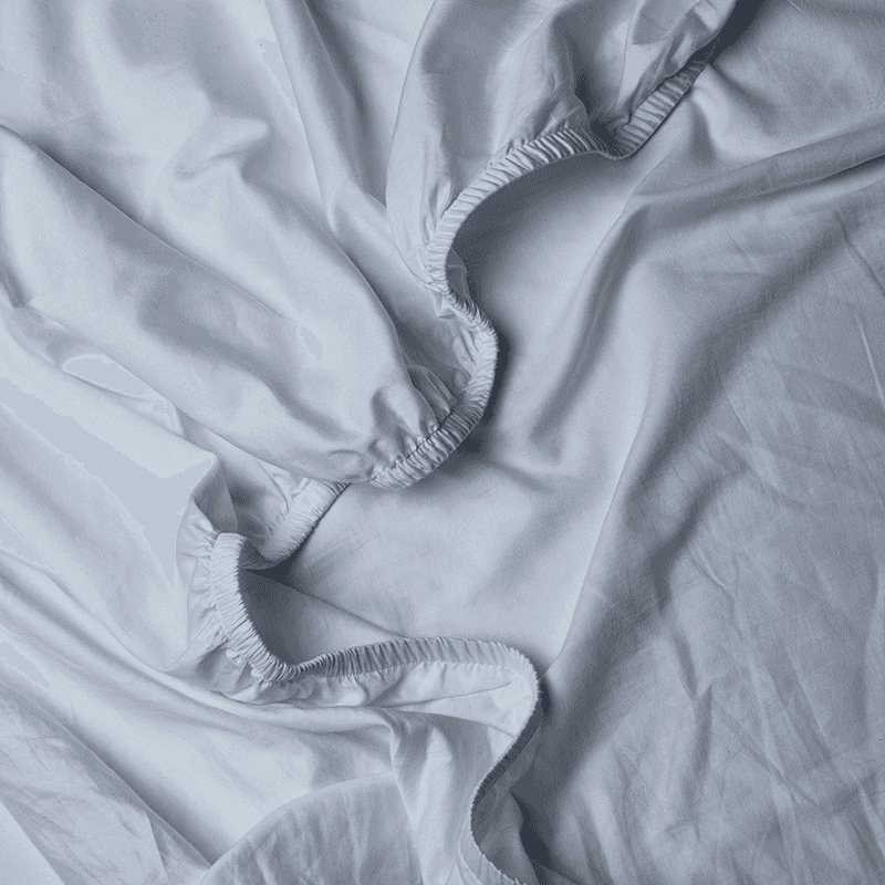 Perfect Percale  Fitted Sheet, Superking, Nordic Sky