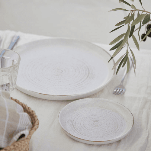 Image showing the Vermont Set of 6 Dinner Plates, D27.5cm, Cream product.