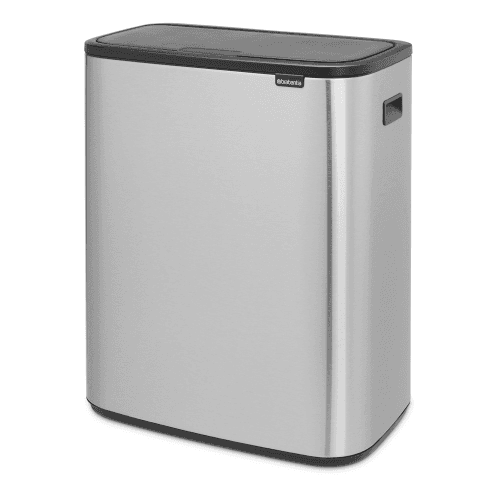 Image showing the Bo Touch bin, 30 litre, Matt Steel Fingerprint Proof product.