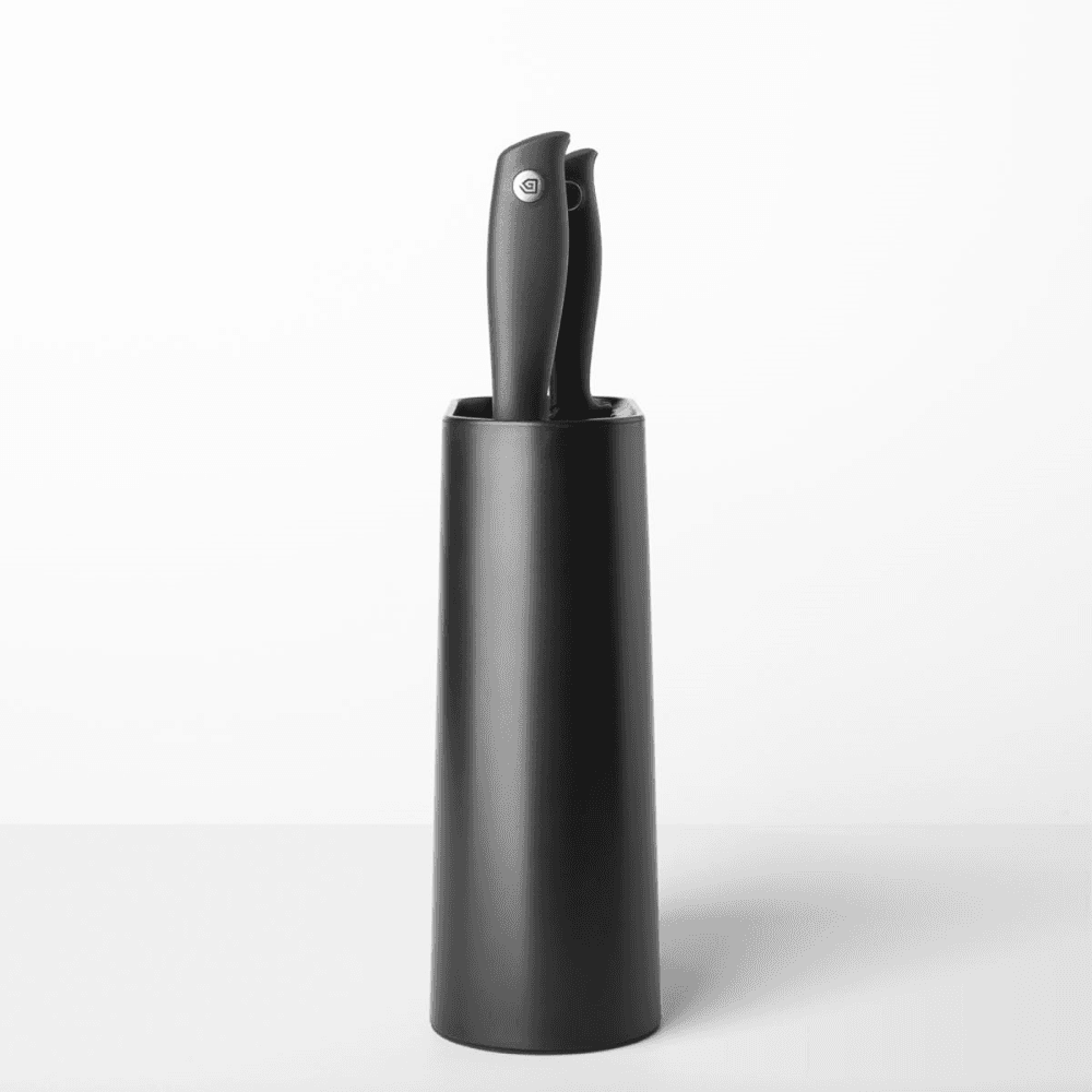 Tasty+ Knife block with knives, H33.5 x W19 x D9cm, Dark Grey